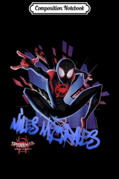 Paperback Composition Notebook: Marvel Spider-Man Spiderverse Dark Graphic Journal/Notebook Blank Lined Ruled 6x9 100 Pages Book