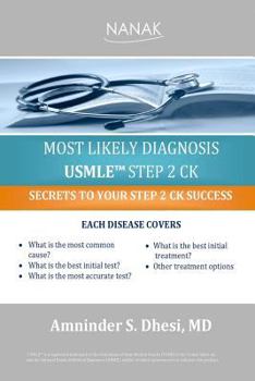 Paperback Most Likely Diagnosis USMLE Step 2 CK Book