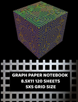 Paperback Graph Paper Notebook: 8.5x11 Grid Paper and Science Composition Workbook 5 Squares Per Inch (5x5) Notebook for Teachers and Students Book