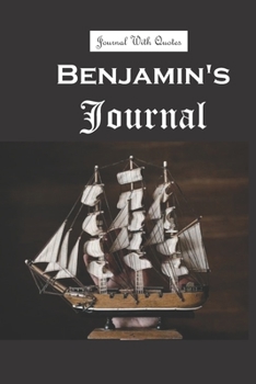 Benjamin Journal: 6x9 inch Lined journal or diary or notebook to write ideas, study and make plans.