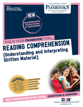 Paperback Civil Service Reading Comprehension (Cs-8): Passbooks Study Guide Volume 8 Book