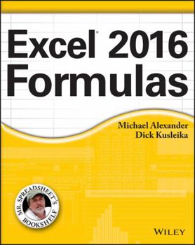 Paperback Excel 2016 Formulas Book