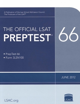 Paperback The Official LSAT Preptest 66: June 2012 LSAT Book
