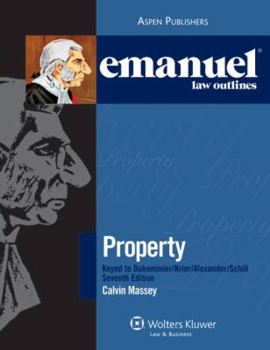 Paperback Emanuel Law Outlines for Property Keyed to Dukeminer Book