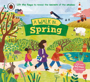 Paperback A Walk in Spring: Lift the Flaps to Reveal the Secrets of the Season Book
