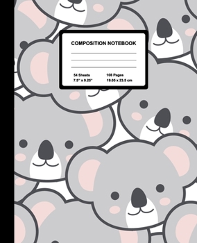 Composition Notebook: Cute Kwala | Wide Ruled Paper Journal | Blank Lined Workbook for Teens Kids Students Girls, for Home School & Writing Notes