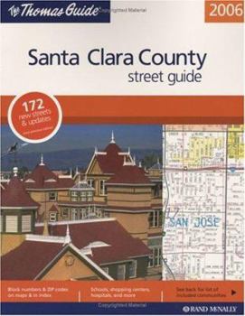 Paperback Rand McNally Santa Clara Street Guide Book