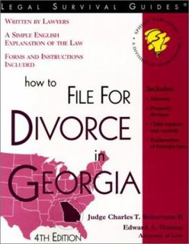 Paperback How to File for Divorce in Georgia Book