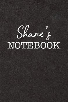 Paperback Shane's Notebook: Personalized Scrapbook for Men Book