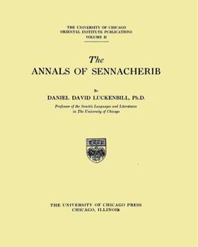 Paperback The Annals of Sennacherib Book