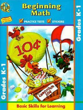 Paperback Beginning Math: Grade K-1 [With Stickers] Book