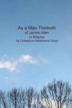 Paperback As a Man Thinketh: of James Allen, in Rhyme Book
