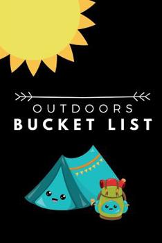 Paperback Outdoor Bucket List: Novelty Camping Themed Notebook Book