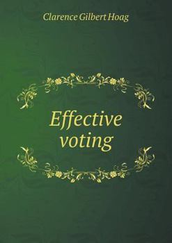 Paperback Effective voting Book
