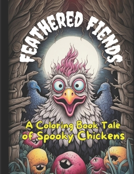 Feathered Fiends: A Coloring Book Tale of Spooky Chickens