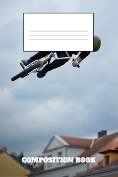 Composition Book: Freestyle Bicycle Composition Book Wide Ruled