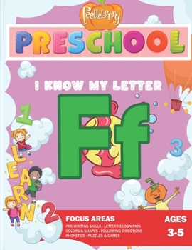 Paperback Peetleberry Preschool - I Know My Letter F Book