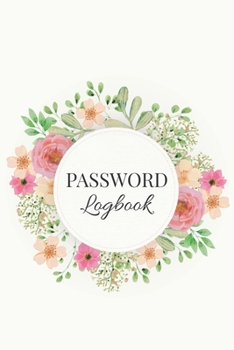 Paperback Internet Password Logbook: Alphabetical Internet Password Organizer - Large Print [Large Print] Book