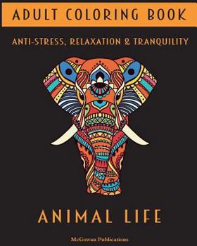 Paperback Adult Coloring Book - Animal Life Book