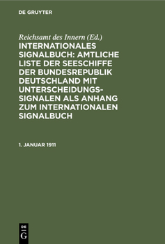 Hardcover 1. Januar 1911 [German] Book