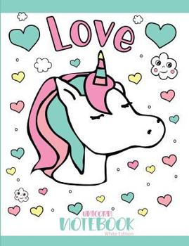 Paperback Love Unicorn Notebook White Edition Book