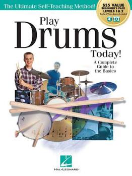 Paperback Play Drums Today! All-In-One Beginner's Pack: Includes Book 1, Book 2, Audio & Video Book
