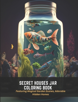 Paperback Secret Houses Jar Coloring Book: Featuring Magical Garden Scenes, Adorable Hidden Homes Book