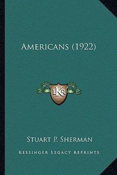 Paperback Americans (1922) Book