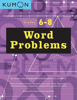 Paperback Kumon Word Problems Grades 6/8 Book