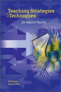 Paperback Teaching Strategies and Techniques for Adjunct Faculty Book
