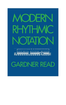 Hardcover Modern Rhythmic Notation Book