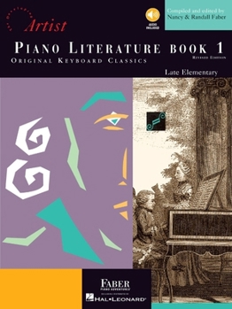 Paperback Piano Literature - Book 1 Developing Artist Original Keyboard Classics Book/Online Audio Book