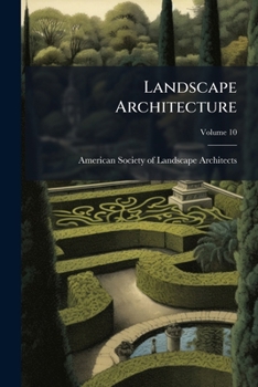 Paperback Landscape Architecture; Volume 10 Book