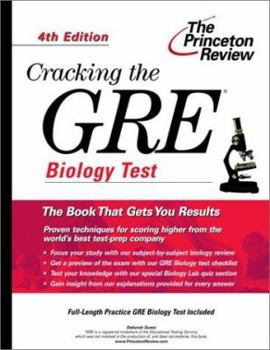 Paperback Cracking the GRE Biology Test, 4th Edition Book