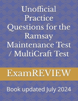 Paperback Unofficial Practice Questions for the Ramsay Maintenance Test / MultiCraft Test Book