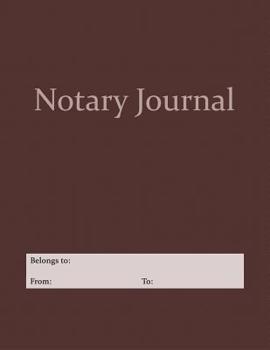 Paperback Notary Journal: A Professional Notary Logbook With Large Writing Areas Book