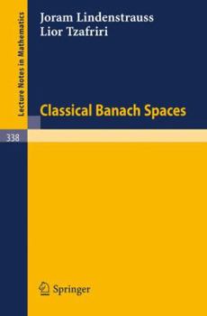 Paperback Classical Banach Spaces Book