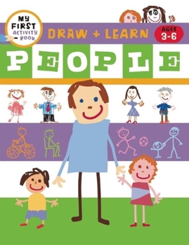 Paperback Draw + Learn: People (My First Activity Book: Draw + Learn) Book