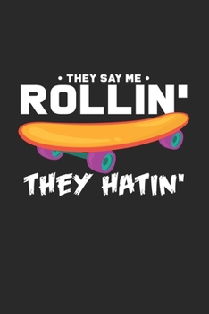 Paperback Rollin': 6x9 Skateboarding - dotgrid - dot grid paper - notebook - notes Book