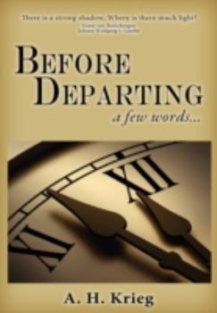 Paperback Before Departing Book
