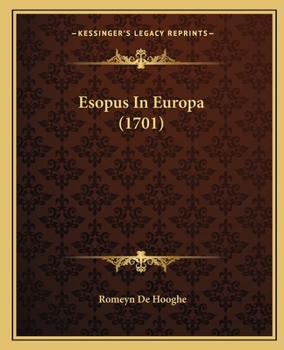 Paperback Esopus In Europa (1701) [Dutch] Book