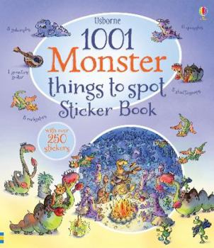 1001 Monster Things to Spot Sticker Book - Book  of the Usborne 1001 Things to Spot