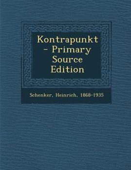 Paperback Kontrapunkt [German] Book