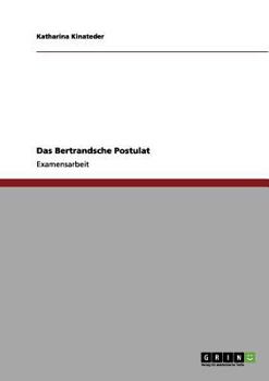 Paperback Das Bertrandsche Postulat [German] Book