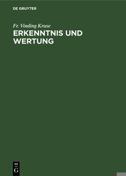 Hardcover Erkenntnis und Wertung [German] Book
