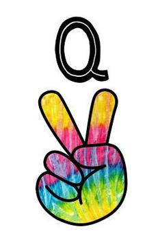 Paperback Q: Monogrammed Peace Sign Letter Q Book