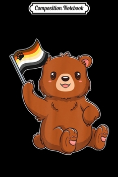 Composition Notebook: Kawaii Japanese Anime Bear Pride Flag - Gay Bear Journal/Notebook Blank Lined Ruled 6x9 100 Pages