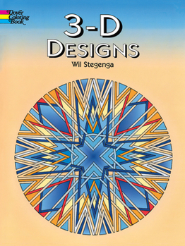 Paperback 3-D Designs Coloring Book