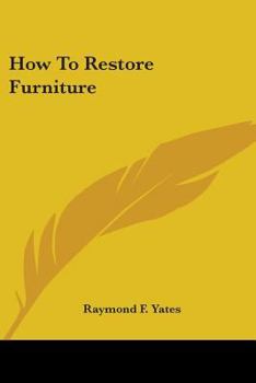 Paperback How to Restore Furniture Book