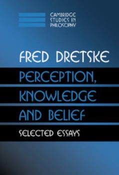 Hardcover Perception, Knowledge and Belief Book